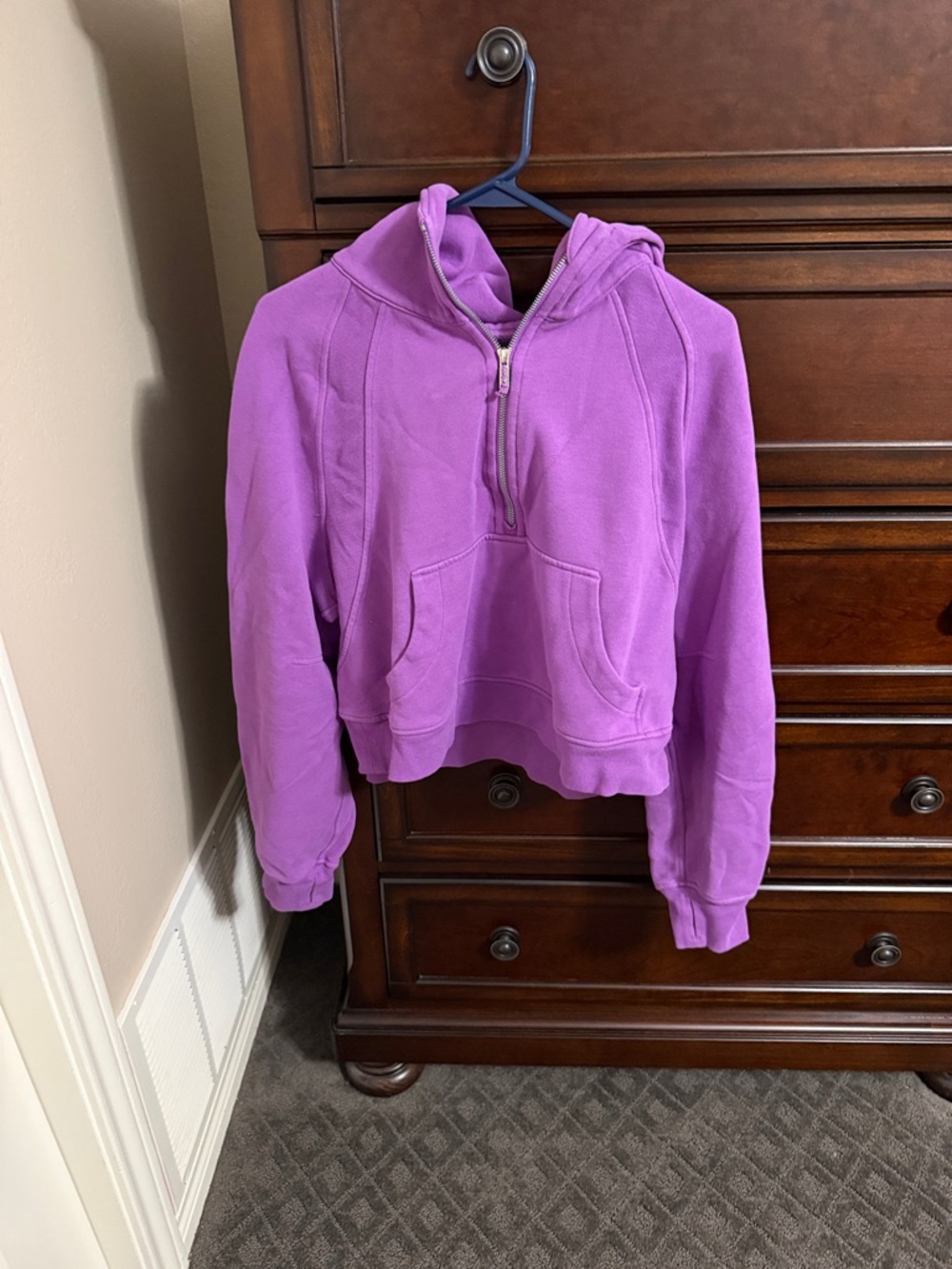 lululemon athletica Purple Scuba Half-Zip Hoodie